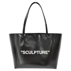 OFF-WHITE (オフホワイト) 22AW Slogan Print Tote Bag スローガン トートバッグ ポーチ付き レザー ブラック OWNA194F22LEA0011001のサムネイル