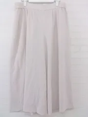 ◇ green label relaxing UNITED ARROWS ウエストゴム ワイド パンツ サイズ44 ライトベージュ レディース P  【中古】 【1208240011766】