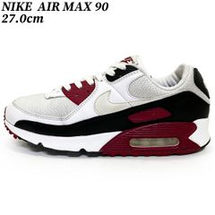 NIKE スニーカー ナイキ エアマックス９０ ホワイト マルーン 27.0cm NIKE AIR MAX 90 CT4352-104 スポーツ カジュアル ファッション 中古 ユーズド 匿名配送 復刻 ビンテージ 日本国内流通の正規品です アメリカ ブランド