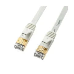 【新品・７営業日以内発送】【個人宅配送不可】【即納在庫品】エスコ EA764BB-140 1 m フラットLANケーブル CAT7／ホワイト EA764BB140【沖縄離島販売不可】