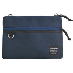 【新品】サコッシュ ショルダーバッグ 横型（ネイビー）