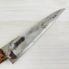 光友　本焼日本鋼　牛刀　全長435mm 光友 本焼日本鋼 牛刀 高橋刃物製造所 希少レア 料理包丁 洋庖丁