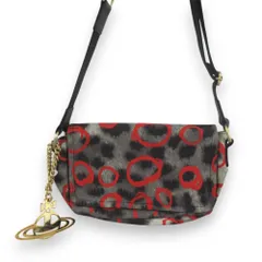 美品 Vivienne Westwood ヴィヴィアンウエストウッド デカオーブチャーム レオパード柄 ショルダーバッグ マルチカラー レディース 古着 中古 USED