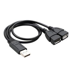 【人気商品】ノーブランド品 SKB12USB2.0分岐ケーブルデータ通信&充電オス-メス+メス電力供給電源ブースト二股LEDテープイルミネーションW充電DVDドライブブルーレイドライブ