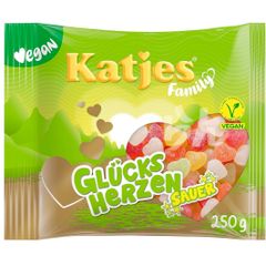 Katjes 【日本未販売】Glücksherzen Sauer 250g