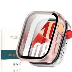新品 PRODELI For HUAWEI WATCH FIT 4 専用 ケース+ガラスフイルム（2025） キズ防止 一体型カバー PC+ガラス 取り付け簡単 軽量 huawei fit 4 用 カバー （ピンク）