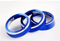 Sugarello ジムニー エアコンダイヤルカバー インテリアパネル JB64W シエラ JB74W エアコンダイヤルリング アクセサリー 3Pセット (ブルー) [ブルー]