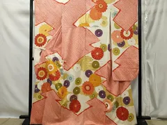 平和屋着物■豪華振袖　駒刺繍　絞り　舞菊文　金彩　正絹　逸品　CAAT2265yk