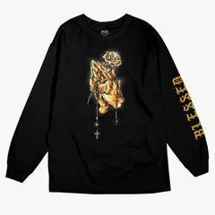 DGK ディージーケー 長袖 Tシャツ ロンT 黒 BLESSED カリフォルニア ストリート 祈り ロザリオのサムネイル