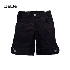 589◯ BeBe コーデュロイ　ハーフパンツ　ブラウン　110
