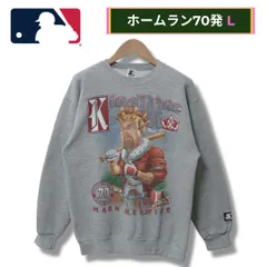 90s USA製 マーク マグワイア スウェット L相当 (表記XL) グレー 1998年製 STARTER セントルイス カージナルス MLB チャンピオン Champion メジャーリーグ KING MARK MCGWIRE ストリート 古着 R1030