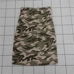 ◇ ⊂ GALLARDAGALANTE ガリャルダガランテ 迷彩 膝下丈 タイト スカート サイズFREE カーキ系 マルチ レディース E  【1508270014967】