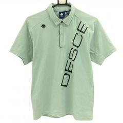 美品 DESCENTE デサントゴルフ 吸汗 速乾 UVケア 半袖ポロシャツ L