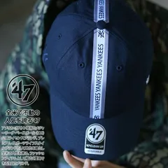 47 キャップ 47brand ニューヨーク ヤンキース 帽子 ローキャップ メンズ レディース 紺 MLB ライン フォーティセブン cap ぼうし おしゃれ かっこいい アメカジ ゴルフ b系 ヒップホップ ストリート系 B-TRPSP17GWS-NYE