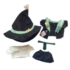 10cmぬいぐるみ用 ちびぬい 着せ替え服 ぬい服 コスチューム 魔法使い 5点セット 4色