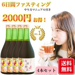 女神の酵素~ArtemisiaCleans~4本セット無添加酵素ドリンク【6日間