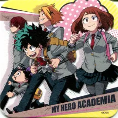 【中古】コースター(キャラクター) 緑谷出久＆麗日お茶子＆轟焦凍＆上鳴電気＆峰田実 「僕のヒーローアカデミア アートコースター」 創刊50周年記念 週刊少年ジャンプ展 VOL.3グッズ