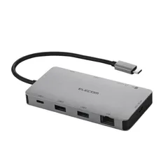 エレコム USB Type-C ドッキングステーション 9-in-1 4K HDMI LAN SD PD充電 MacBook Pro / Air などPC対応 シルバー DST-090BP1SV 【５営業日以内発送】 【佐川急便にて発送】