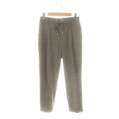 マルティニーク martinique Pe/Visドロストパンツ テーパードパンツ チェック 1 グレージュ ブラック /DF ■OS