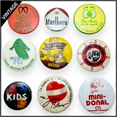 ビンテージ 缶バッジ キッズ ムービー マルボロ アンティーク 50s ~ 60s 70s 80s 90s 小物 アクセサリー 古着 vintage USA ユーロ 仕入れ    999 p60