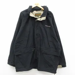 XL/古着 ティンバーランド 長袖 ジャケット メンズ 00s ワンポイントロゴ ラグラン 大きいサイズ ロング丈 黒 ブラック 25oct22 中古 アウ