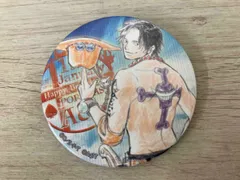 ONE PIECE バースデイ缶バッジ 2020 ポートガス・D・エース 麦わらストア 東京ワンピースタワー店限定