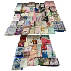 ★ ブランド ノーブランド ハンカチ タオル アソート 約70枚 まとめ商品 新品中古混在 レディース 現状品 2kg