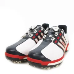 アディダス adidas TOUR360 BOA BOOST X ゴルフシューズ BOA スリーストライプス ロゴ ゴルフ 25cm 白 ホワイト Q44968 /MN6 ■GY11