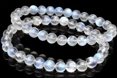 スリランカ産◇ブルーシラー ムーンストーン　7mm　ブレスレット 1個売り パワーストーン 天然石 _B1516-7