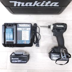[送料無料] 美品◆makita マキタ 充電式インパクトドライバ TD172DRGXB 18V バッテリー2個 充電器付き 電動工具◆