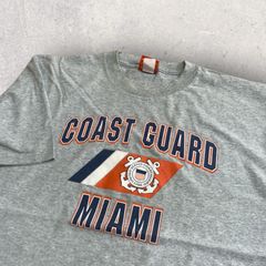 US古着 USA製 COAST GUARD コーストガード MIAMI マイアミ Tシャツ XL グレー