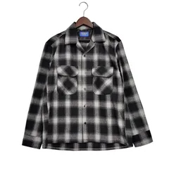 新品未使用　BACK NUMBER ウールミックスオープンカラーシャツ L 黒 BACK NUMBER（バックナンバー）の「【BACK NUMBER】ウール
