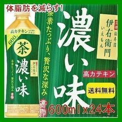サントリー  緑茶 伊右衛門 濃い味 茶カテキン 600mlｘ24本