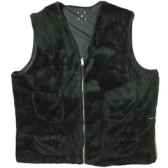 POP TRADING COMPANY ポップトレーディングカンパニー HAROLD REVERSIBLE VEST ボアリバーシブルベスト L ブラック ジレ トップス g16672