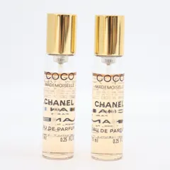 IT9NJZ9CIX9W 未使用 保管品 CHANEL シャネル COCO MADEMOISELLE ココ マドモアゼル オードゥパルファム 7.5ml 2本セット リフィルのみ