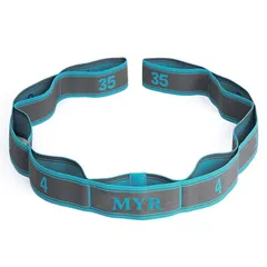 バレエストレッチバンド トレーニング 9段階の強度 ループバンド ストレッチ用品 ダンサー バレリーナ チアリーダー 体操 ピラティス ヨガ向け ダンスストレッチ 高度なハンズフリー 柔軟運動 トレーニング (青, 9セグメント) 0