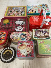【缶追加】ディズニーキャラクター空き缶セット（USJ&お菓子缶）