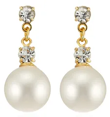 【在庫セール】レディース チタンピアス ピアス 金属アレルギー対応 スワロフスキー パール [ジュエリーショップエム]