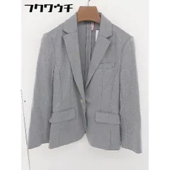 ◇ m.f.editorial エムエフエディトリアル 1B 長袖 テーラードジャケット サイズM グレー レディース  【1109030015325】のサムネイル