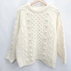 ◇ ⊇ URBAN RESEARCH DOORS 長袖 ニット セーター サイズOne アイボリー レディース E  【1502060045308】