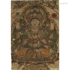 ♥掛軸　 唐土佛法中興　魚籃　観音像　人物　　掛け軸　観音様　骨董品 2025年最新】観音像掛け軸の人気アイテム - メルカリ