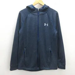 G■アンダーアーマー/UNDER ARMOUR フルジップパーカー/1295921【LG】紺系/men's/20【中古】■
