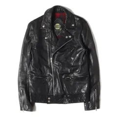 HYSTERIC GLAMOUR ヒステリックグラマー ジャケット サイズ:M 裏地 オンブレチェック ラムレザー ダブル ライダースジャケット ブラック アウター ブルゾン【メンズ】のサムネイル