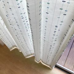 【非遮光カーテン】夏色　ナチュラルテイスト　巾100cm×丈200cm　2枚組