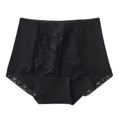 ハイウエストショーツ レディース 綿 すっぽり 深ばき ストレッチレース エレガント 花柄 引き締め 伸縮性 通気性 大きいサイズ 下着 rs028