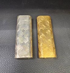 カルティエ　ガスライター　シルバー&ゴールド