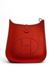 HERMES エルメス エプリンTPM トリヨンクレマンス ルージュカザック X刻