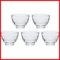 日本製 170ml 電子レンジ/オーブン/食洗機対応 HU-3012 耐熱ガラスカップ5個セット HARIO(ハリオ)