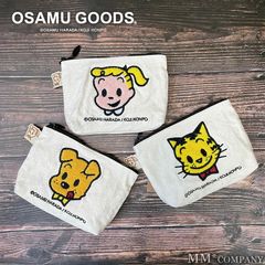 【新品】モコモコの刺繍がかわいい～ ポーチ 化粧ポーチ ガジェットケース オサムグッズ