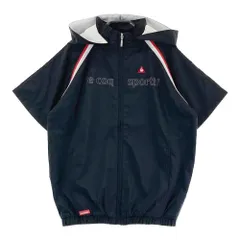 サイズ：M LE COQ GOLF ルコックゴルフ  2WAY フード付き 半袖ジャケット  ブラック系 [240101524431] ゴルフウェア レディース ストスト